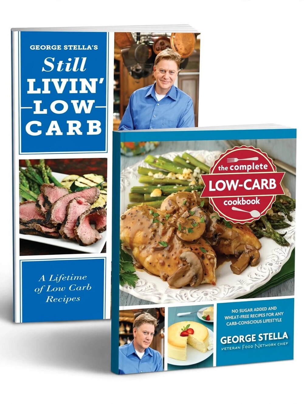 George Stella Low Carb Cookbook Bundle Still Livin 2 Book Set Sealed